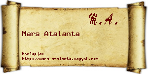 Mars Atalanta névjegykártya
